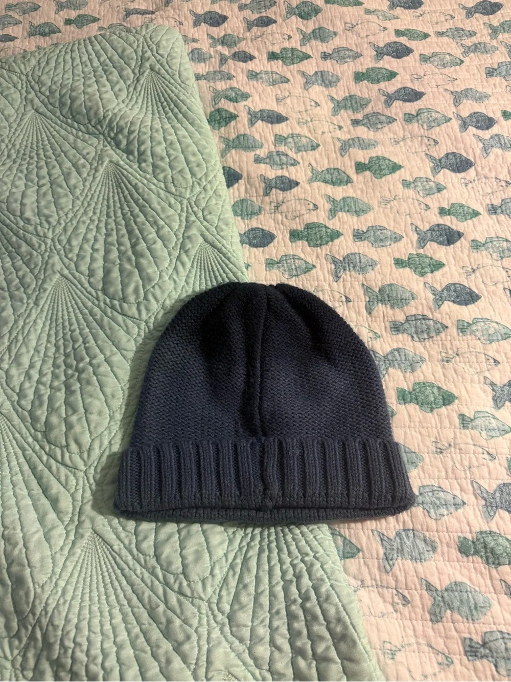 C.C Blue Knit Cuffed Beanie